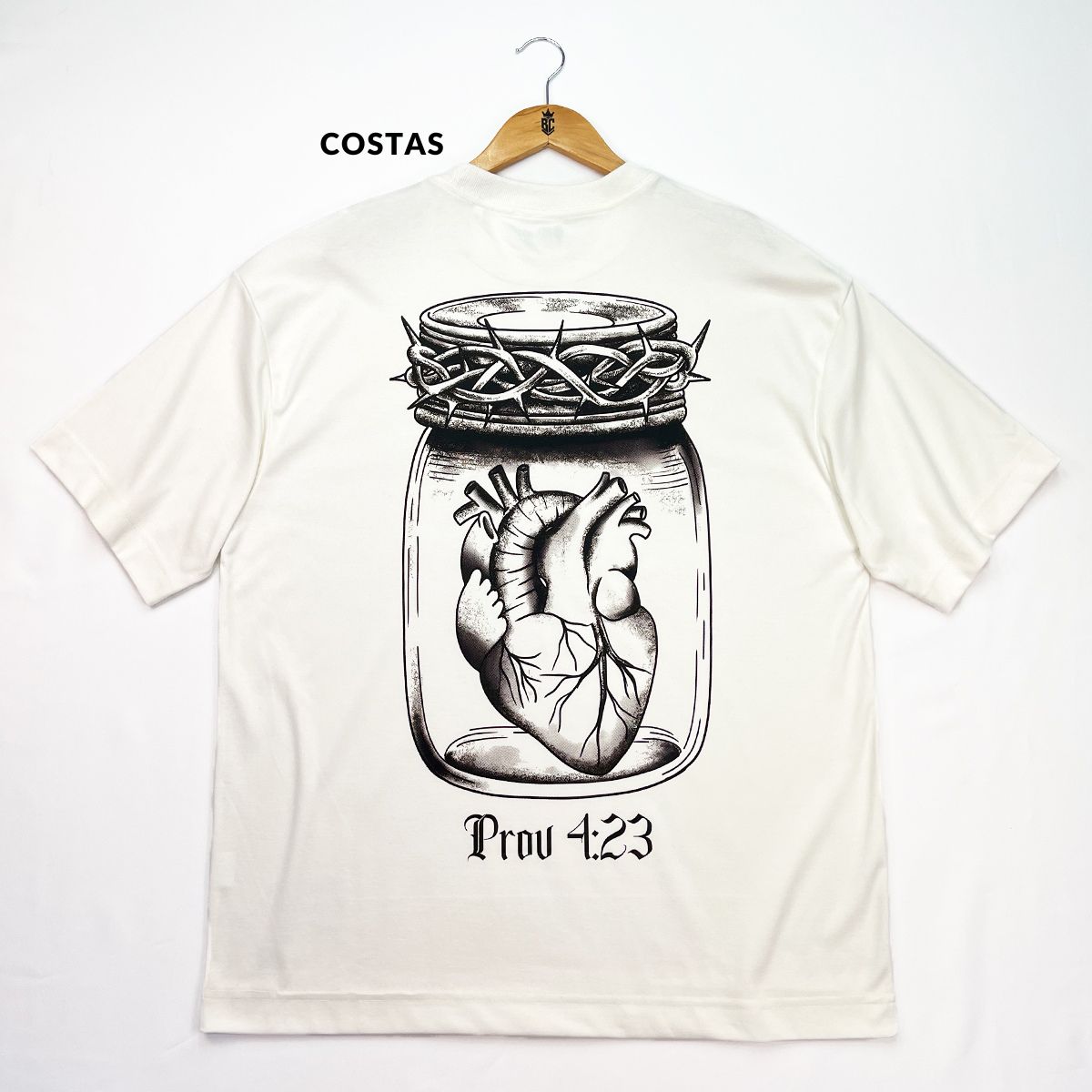Oversized Off White Full Guarda Teu Coração Prov 4:23