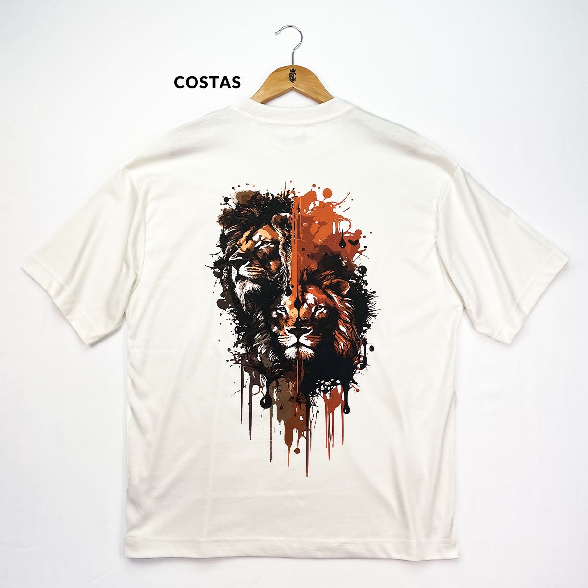 Oversized Off White Full Dois Leões