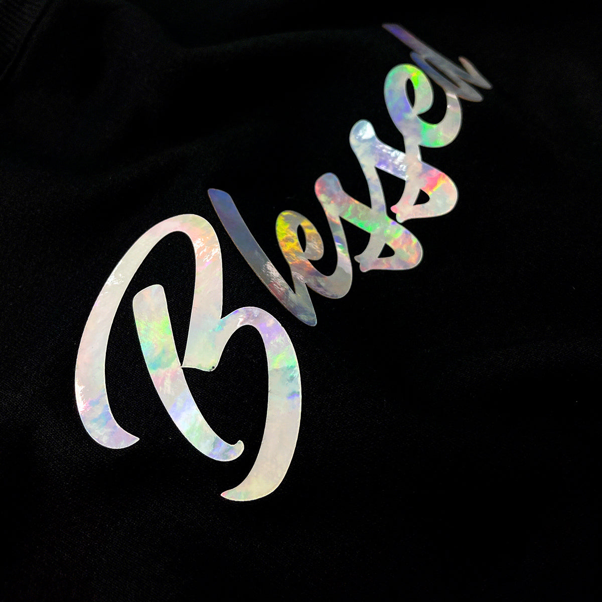 Moletom Preto Blessed Holográfico